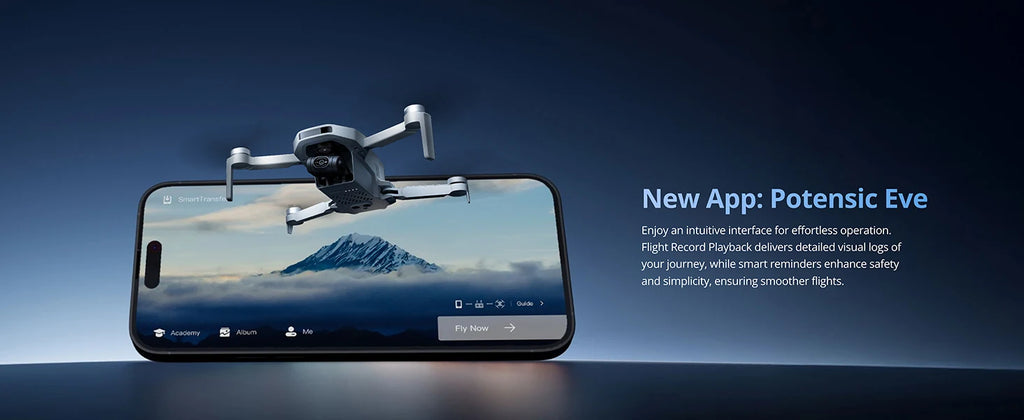 Potensic Atom 4K Camera Drone - 3-Axis Gimbal, Foldable GPS Drone Tidesmit