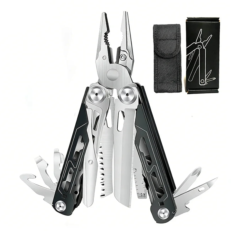 16-in-1 Plier EDC Multitool Screwdriver Folding Plier Set Multi Tool Multifunction Pocket Knife File Ruler Camping Hand Tools