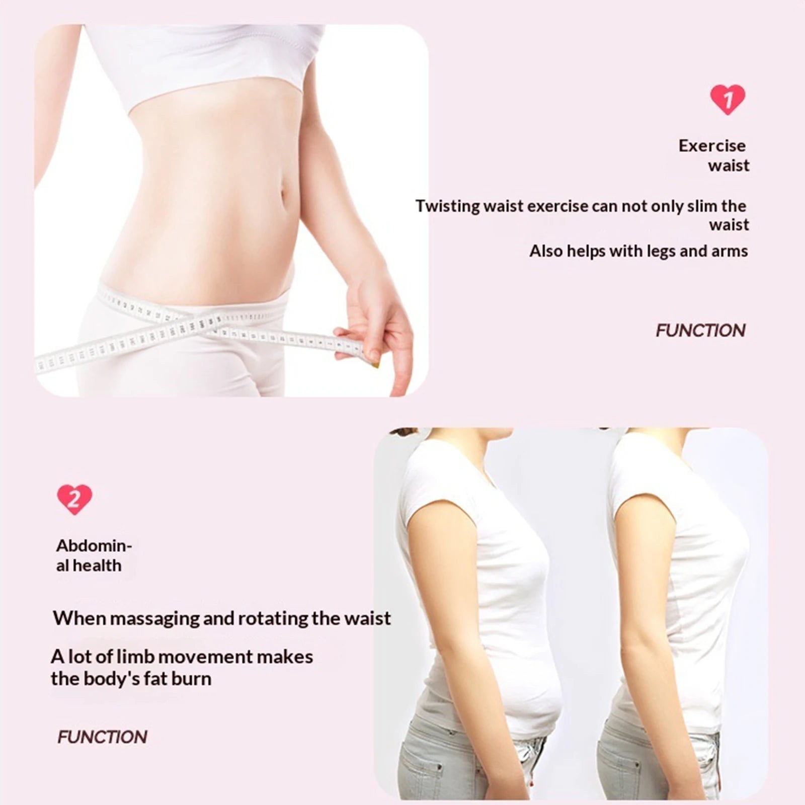 Waist Twisting Disc with Magnetic Foot Massage - Tidesmit Body Shaping Body Shaping Massage Equipment Tidesmit