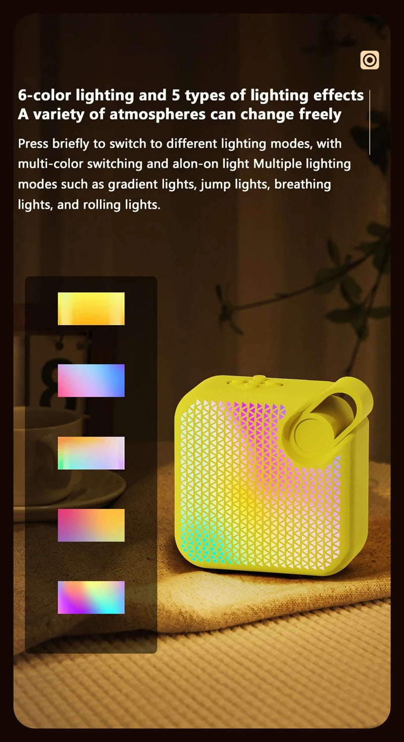 Lenovo Bluetooth Speaker HIFI Speakers Soundbar Portable Bluetooth5.0 Wireless Soundbar 500mAh Battery For Outdoor Indoor Sports