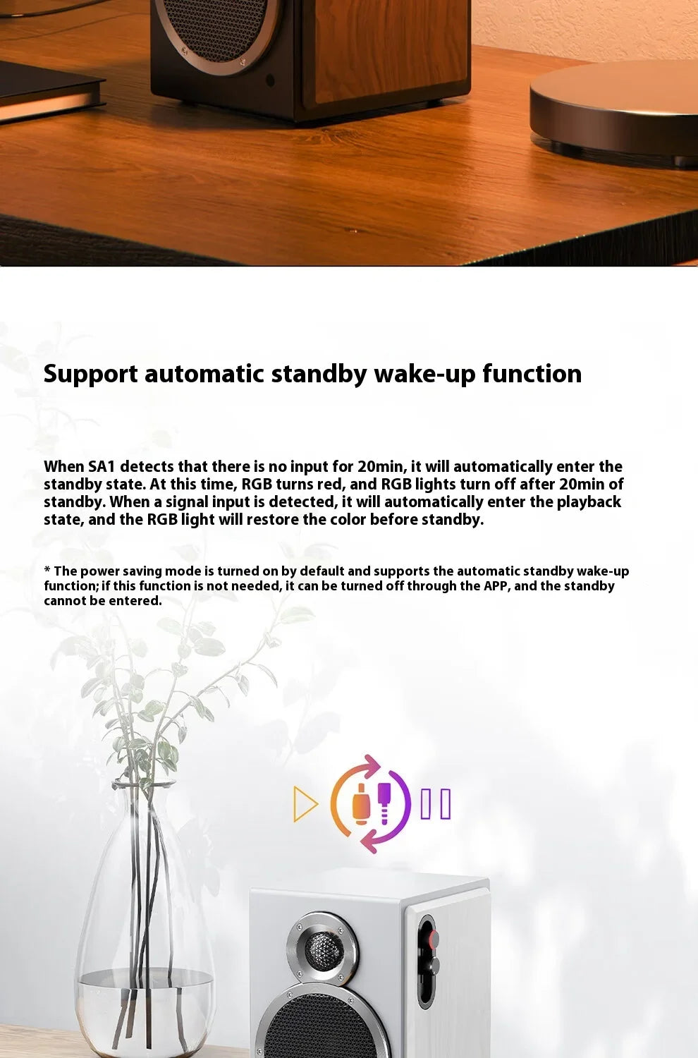 FiiO SA1 Active Speaker Desktop Bluetooth Speaker HIFI Sound Quality 31 Segment High-precision Lossless Customize PEQ LDAC APP