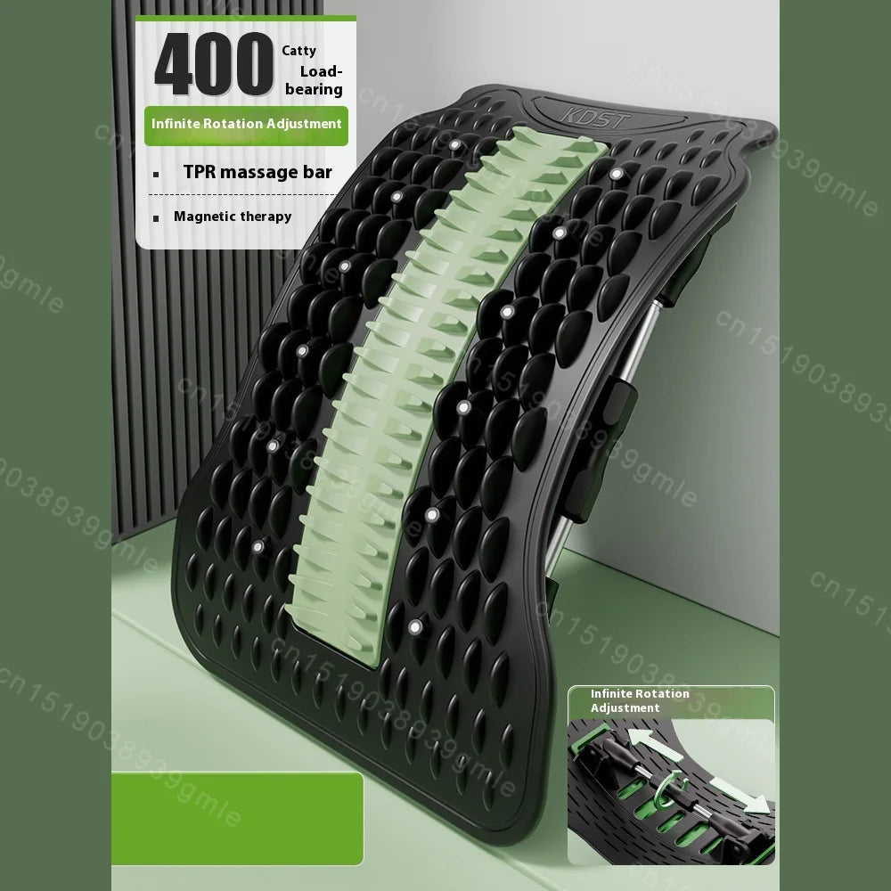 Back Stretcher for Lumbar Pain Relief with 12 Magnetic Acupressure Points Relaxation Treatment Tidesmit