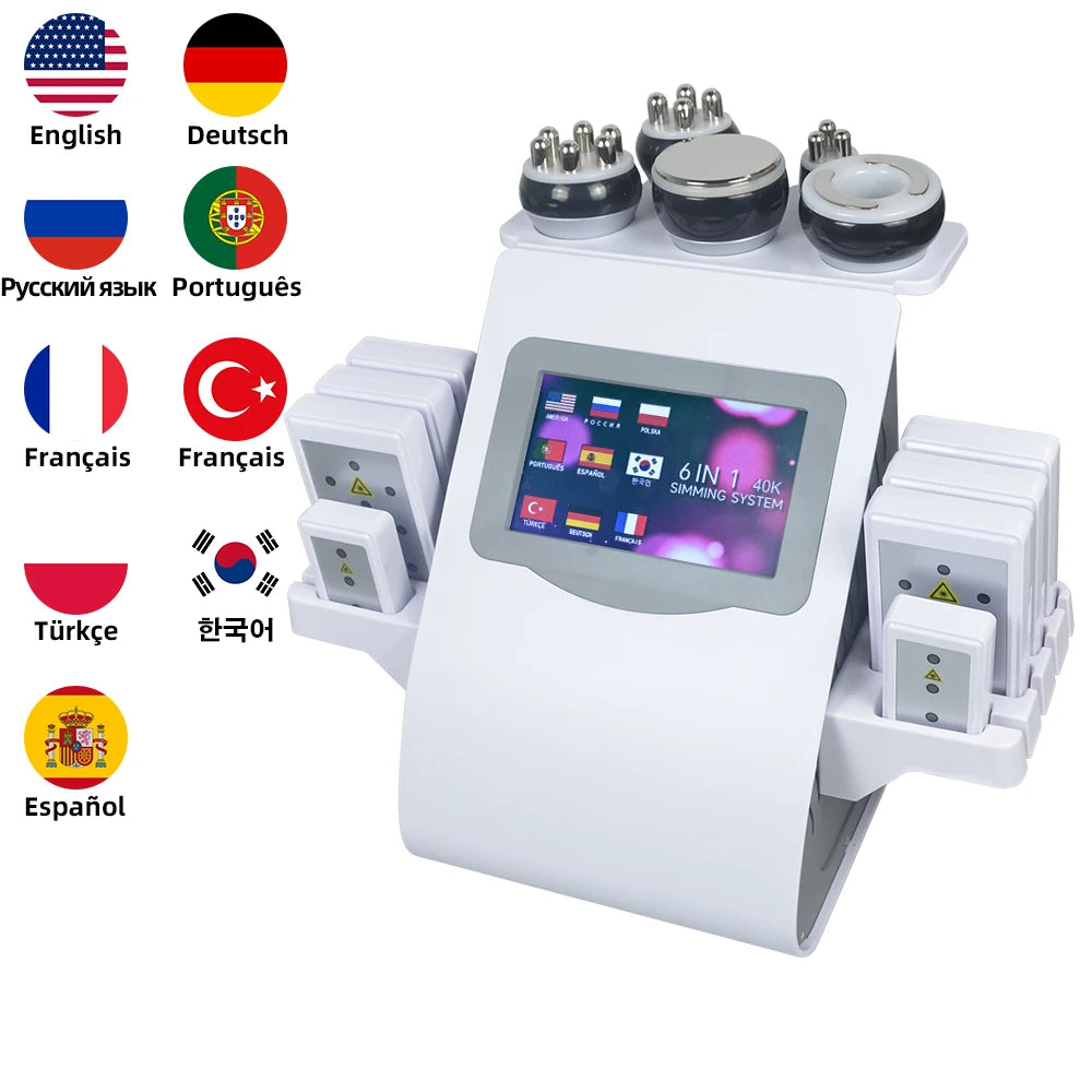 40K Ultrasonic Cavitation Slimming Machine - Ivory Portable Device Body Shaping Massage Equipment Ivory Tidesmit