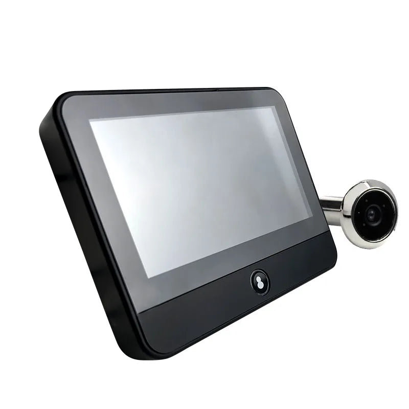 WiFi Digital Door Peephole Camera 4.3Inch Tuya Smart LIfe Eye Cat Human Detection 3MP 120°Angle Night Vision Hidden Video Viewer