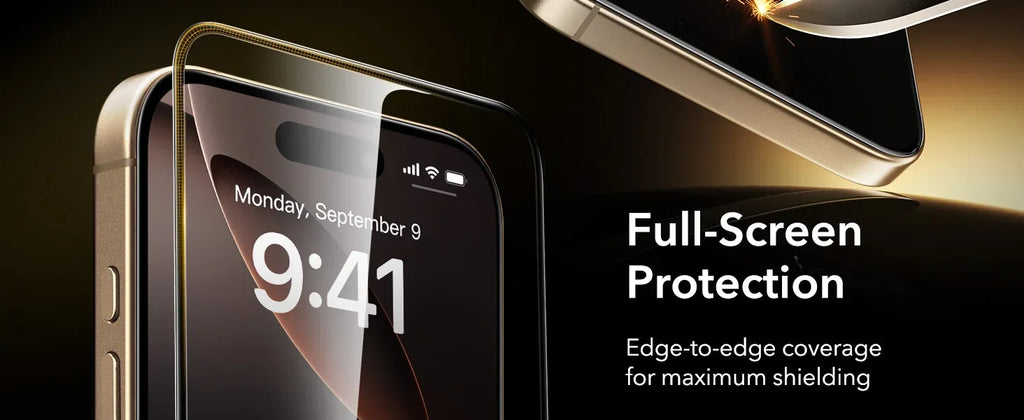 iPhone 17 Pro Max Screen Protector | 9H Hardness Tempered Glass 3-Pack Tidesmit