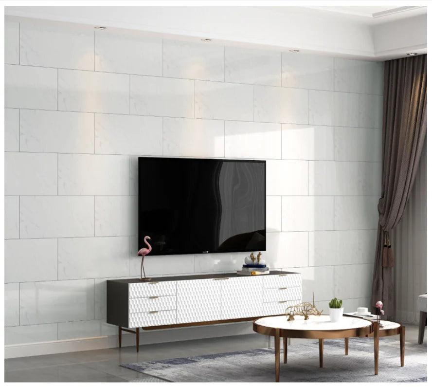10/30/50PCS Thickened Self-adhesive Decor Wall Sticker Marble Tile Floor Sticker PVC Waterproof Toilet Kitchen Home Floor