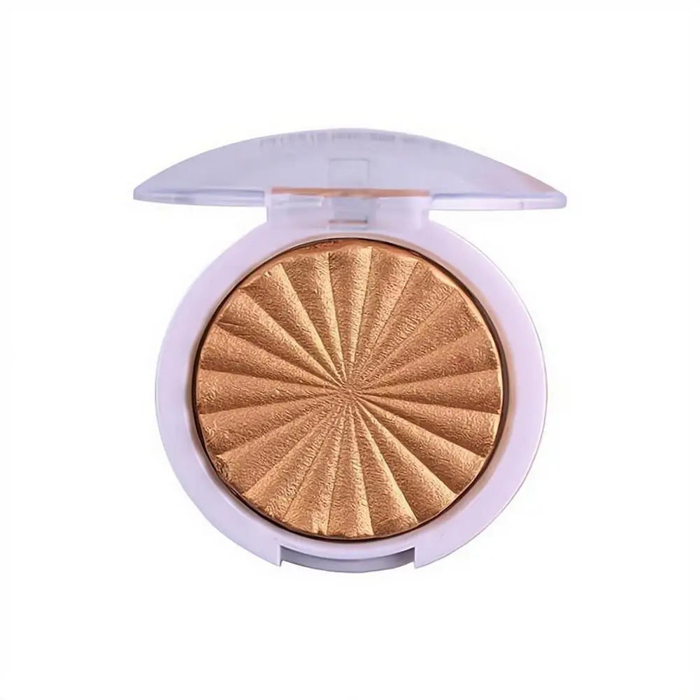 Tidesmit 3D pearlescent shimmer highlighter powder showing monochrome baking powder texture and matte finish