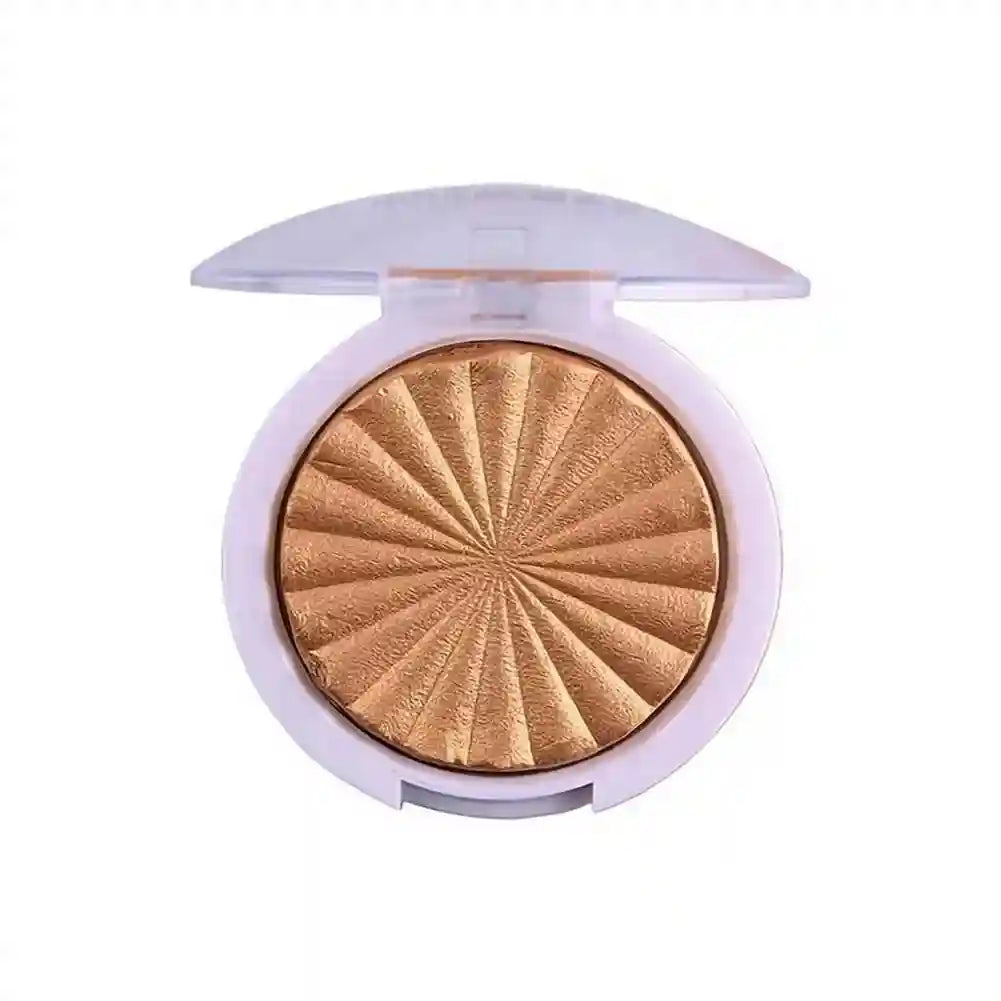 Tidesmit 3D pearlescent shimmer highlighter powder showing texture close-up for radiant professional face makeup