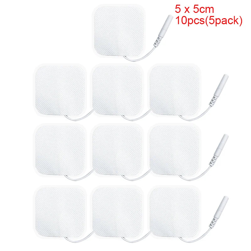 TENS Electrode Pads Replacement Gel for Muscle Relief - Adhesive Pads Back Massage Instrument Tidesmit