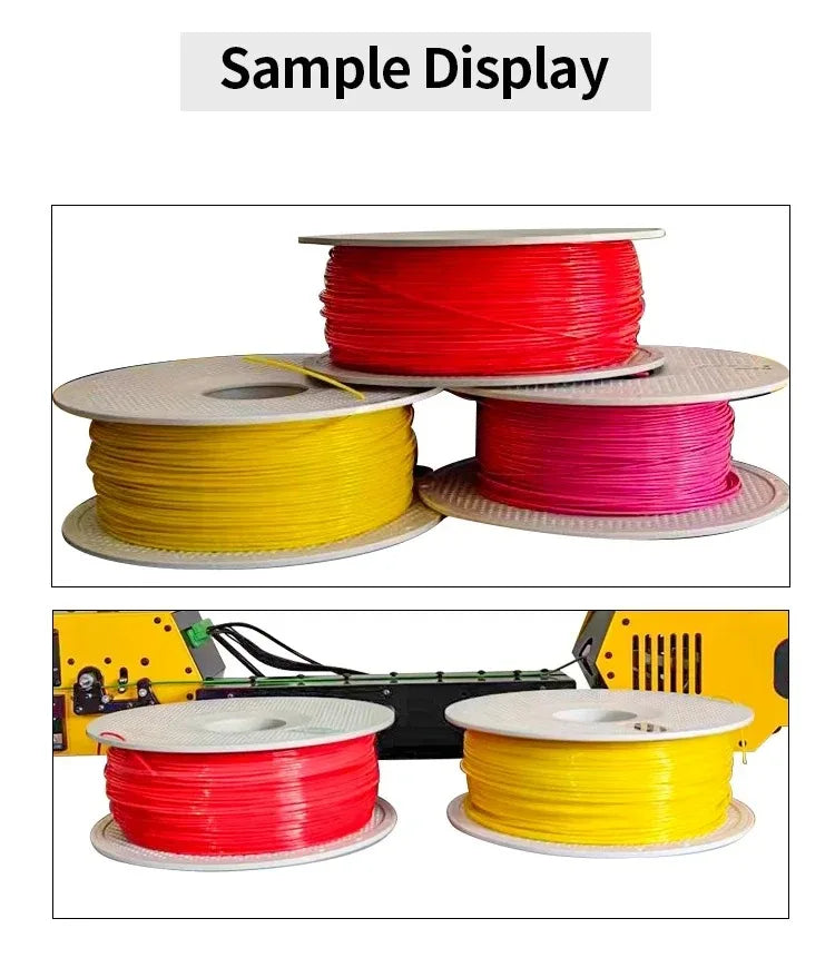 PLA-CF PETG-CF HT400 Bumblebee Extruder 3D Priting Filament Extrusion Machine Desktop Extruder Machine for DIY and Small Factory