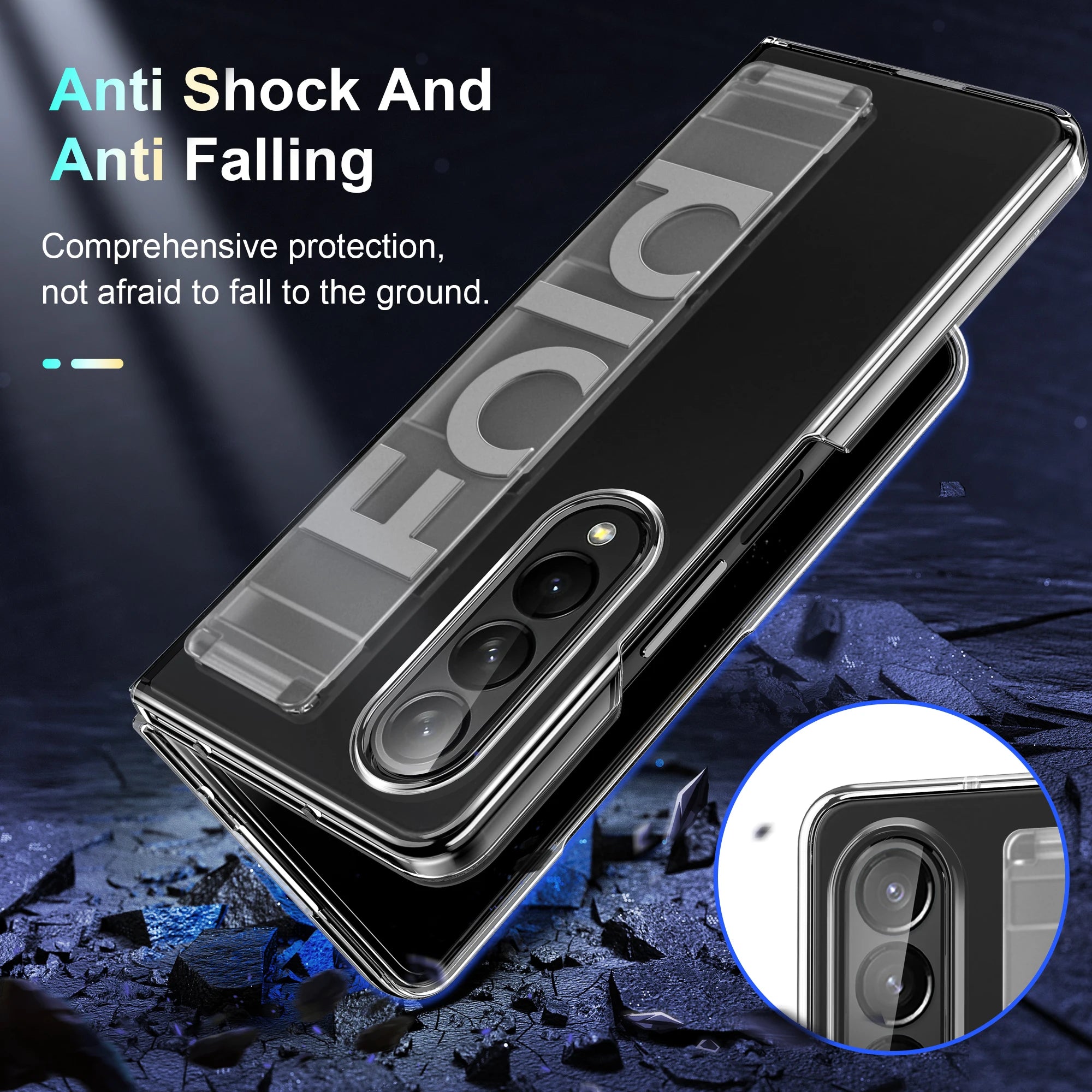 Samsung Galaxy Z Fold Slim Case - Shock-Absorbing Matte Cover Tidesmit