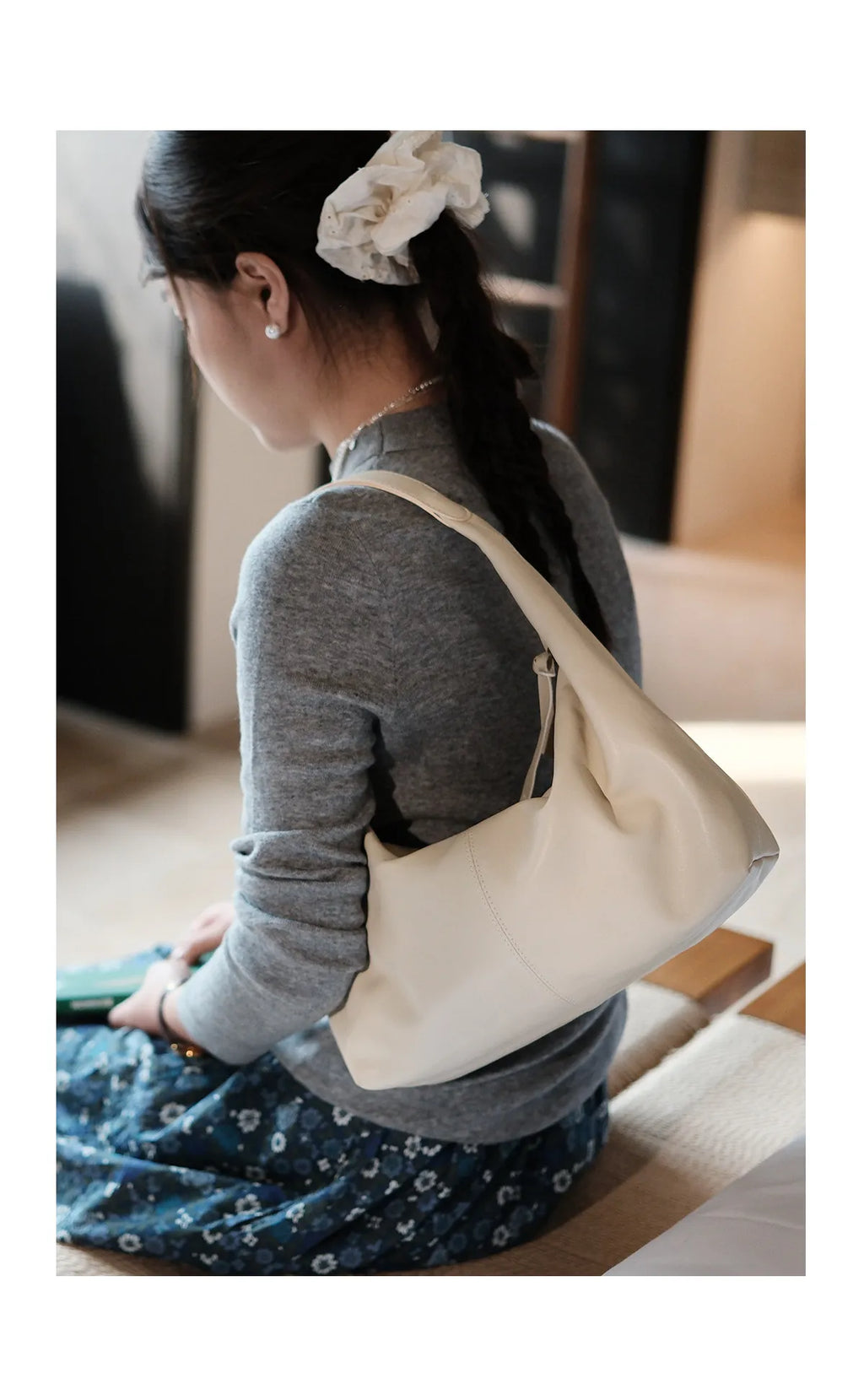casual designer high quality soft vegetable tanned cowhide ladies shoulder bag fashion genuine leather women underarm bag