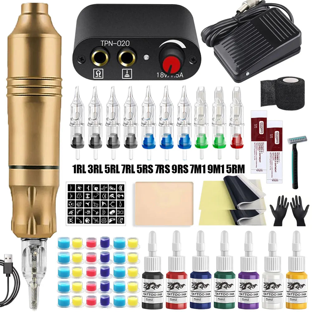 Fascia Gun Percussive Therapy Massager for Deep Tissue Muscle Recovery Fascia Gun 7Ink Pen Kit 3 Tidesmit