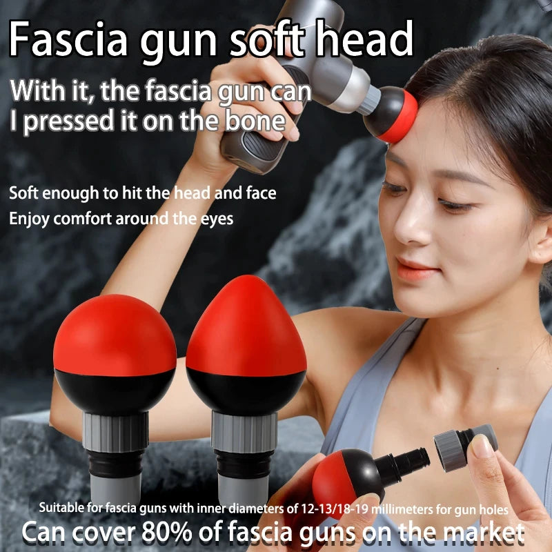 Massage Gun Replacement Head 18mm Soft Silicone for Deep Tissue Relief Relaxation Treatment Tidesmit