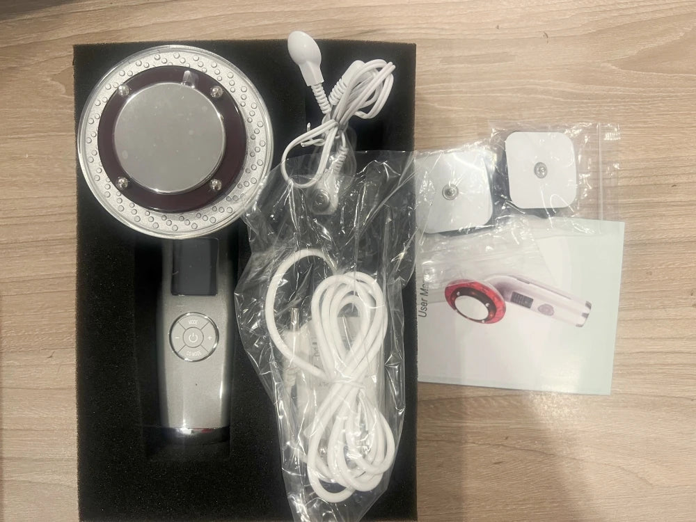 Ultrasonic Cavitation 8-in-1 EMS Body Shaper - EU Tech Wellness Relaxation Treatment Black NO Box Tidesmit