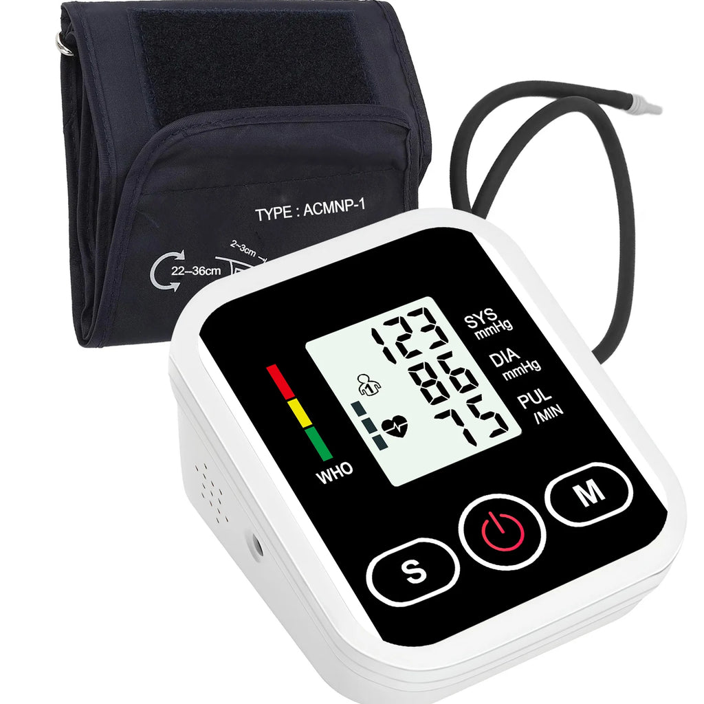 Portable Tonometer Digital Tensiometer Heart Rate Monitor Recharge Arm Blood Pressure Monitor BP Automatic Professional