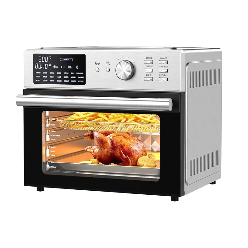 Factory Price 30L Smart Dual Cook Air Fryer Oven Electric Square Shape Oil-Free Roast Chicken Roast Turkey Toast Without Oil