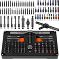 74 in 1 Ratchet Screwdriver Set Detachable T Handle Precision Repair Tool Kit Portable Magnetic Bits for Furniture Computer Bicycle Eyeglasses Phone Electronics DIY Home Maintenance Multi Function Hand Tool Kit