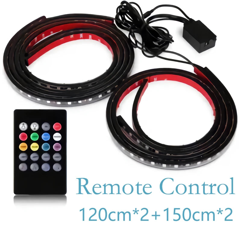 Car Underglow LED Light Kit RGB Dream Color - App Controlled Tidesmit Tidesmit