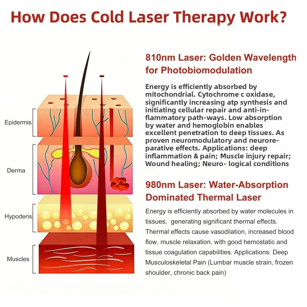 15W Laser Physiotherapy Device for Targeted Pain Relief | Tidesmit Relaxation Treatment Tidesmit