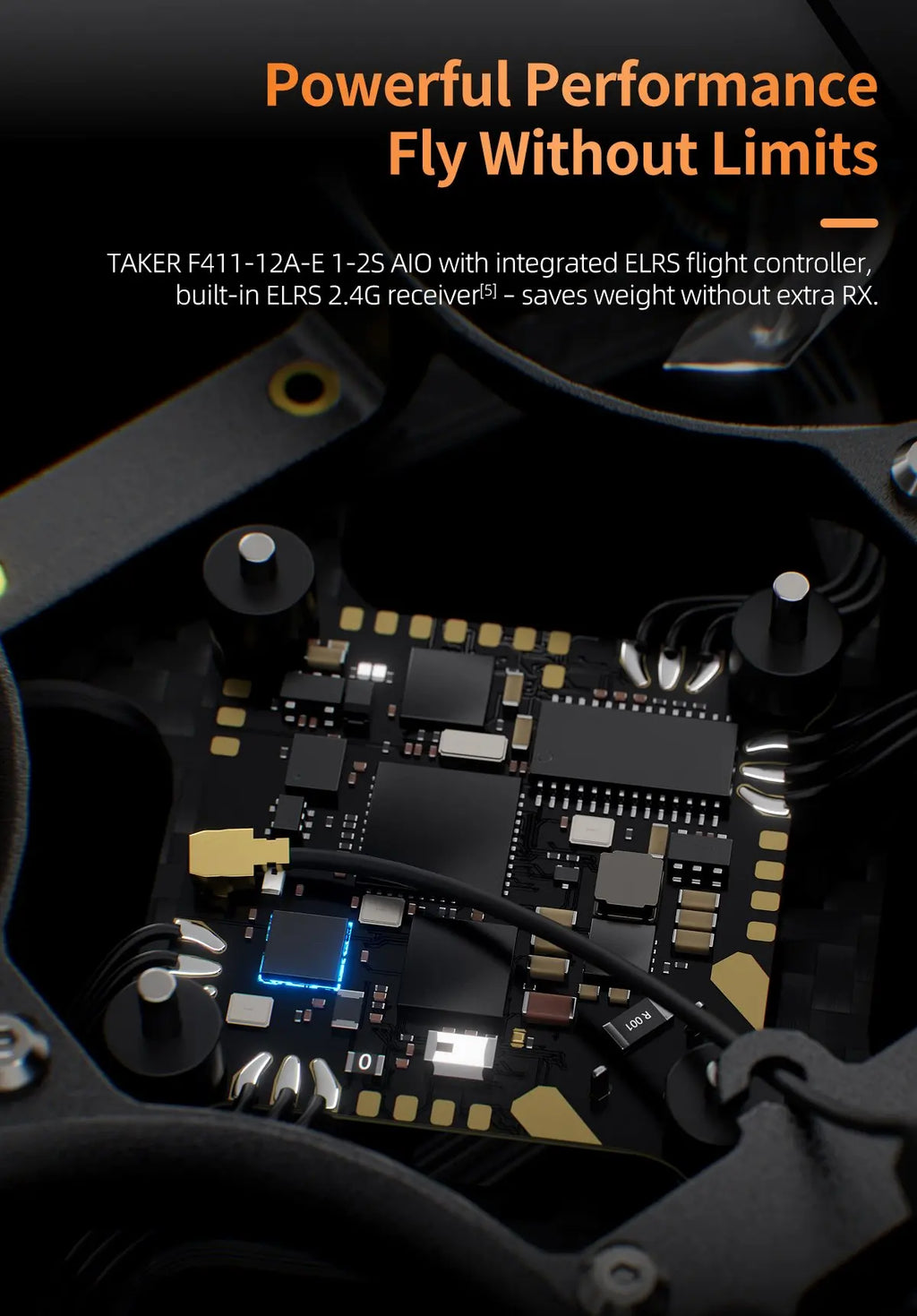 GEPRC DarkStar16 1.6 Inch FPV Drone | O4 Pro & ELRS Options Tidesmit
