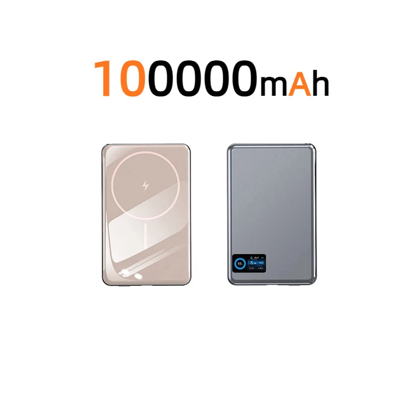 Tidesmit 50000mAh Magnetic Power Bank: Fast Charging Portable Charger Gold 100000mAh Tidesmit