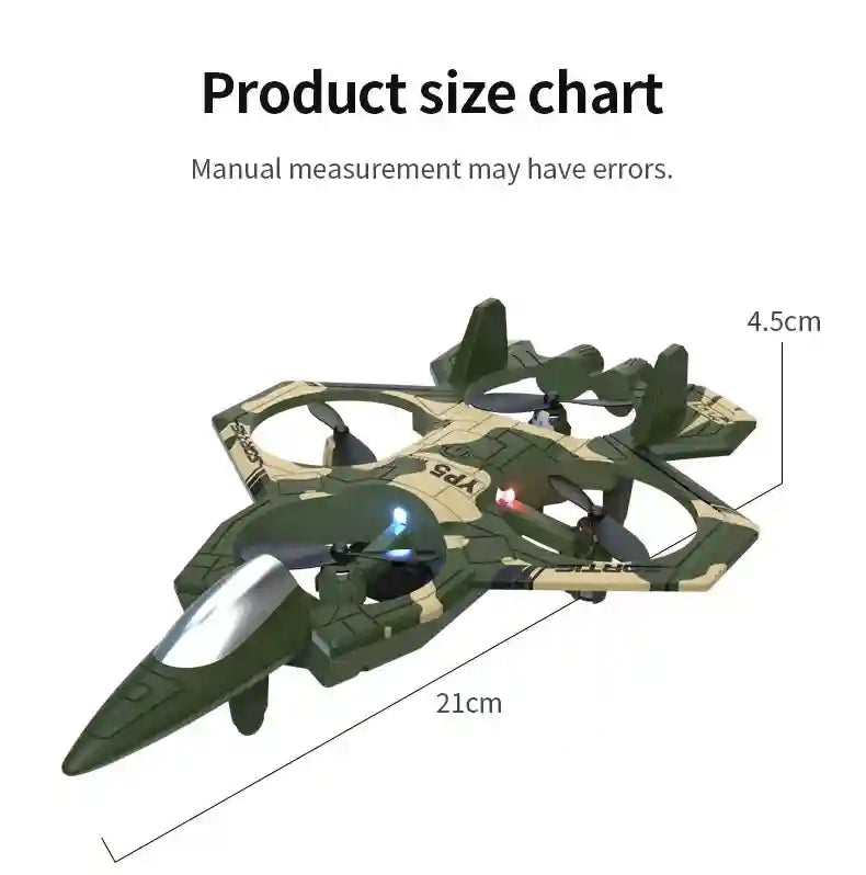 Remote Control Stunt Plane 4-Channel UAV - YP5 Stable Hover Model Tidesmit