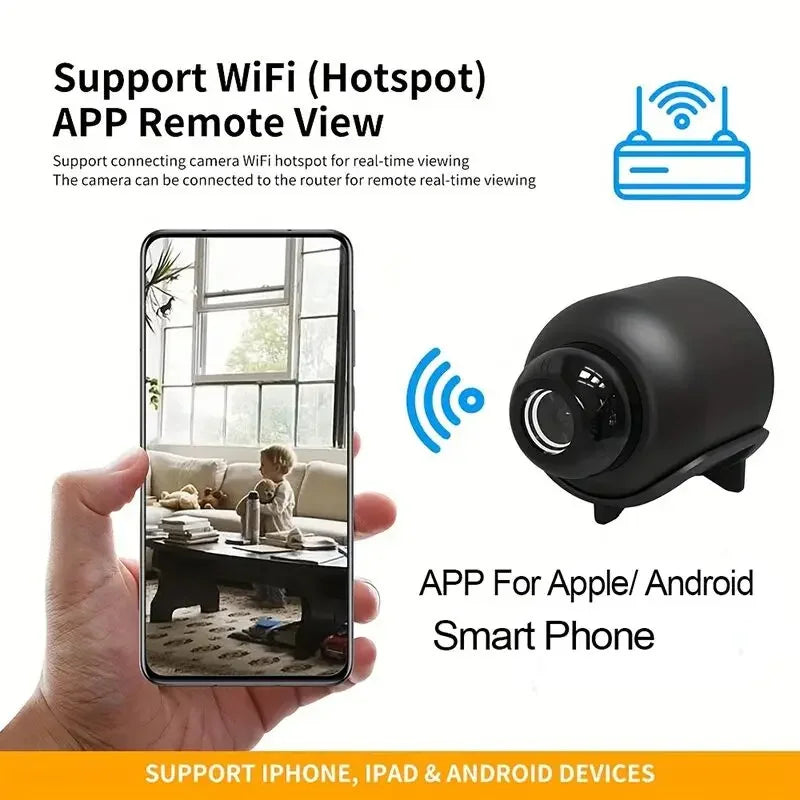 1080P New X5 Mini Camera Night Vision Lightweight Portable Premium Cams Motion Detection Wireless Surveillance Camera
