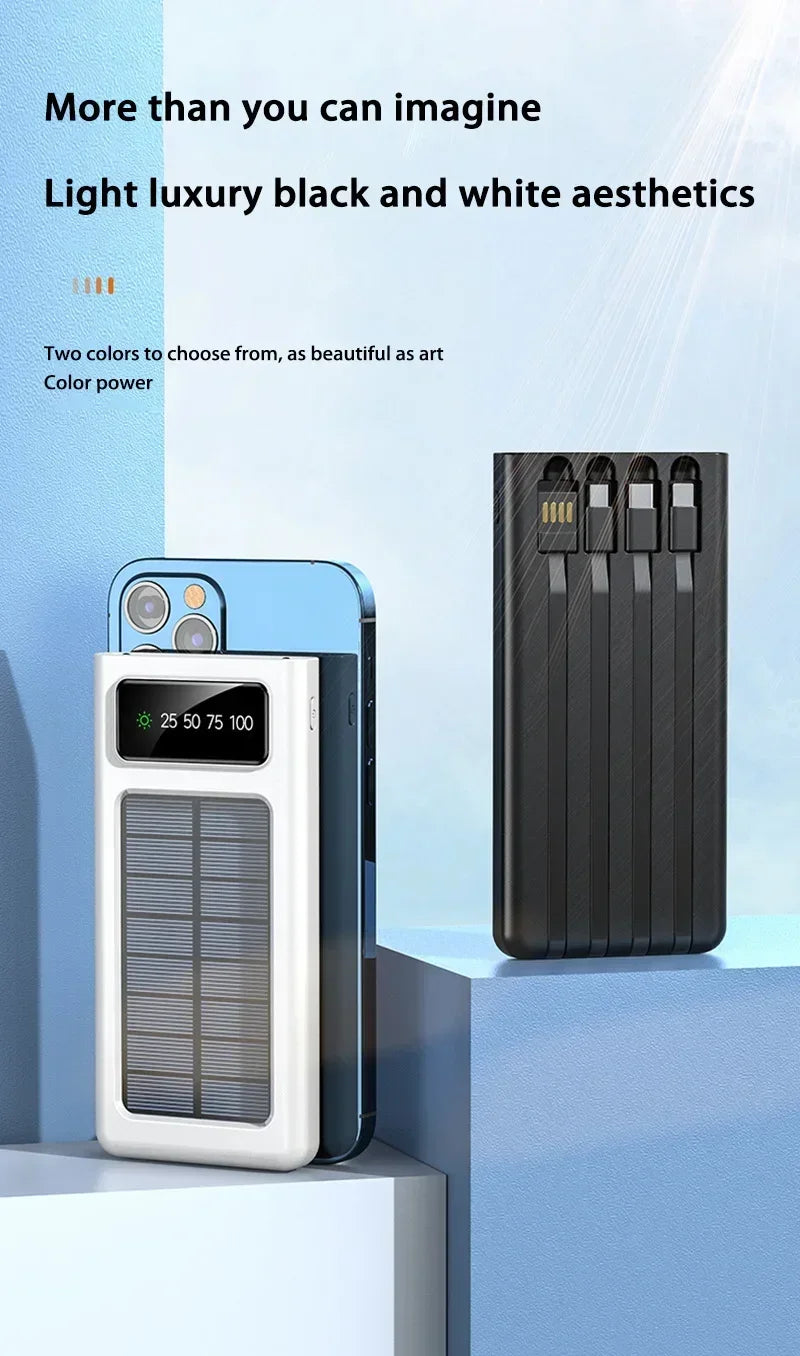 Tidesmit 200000mAh Solar Power Bank - Fast Charging Portable Charger Tidesmit