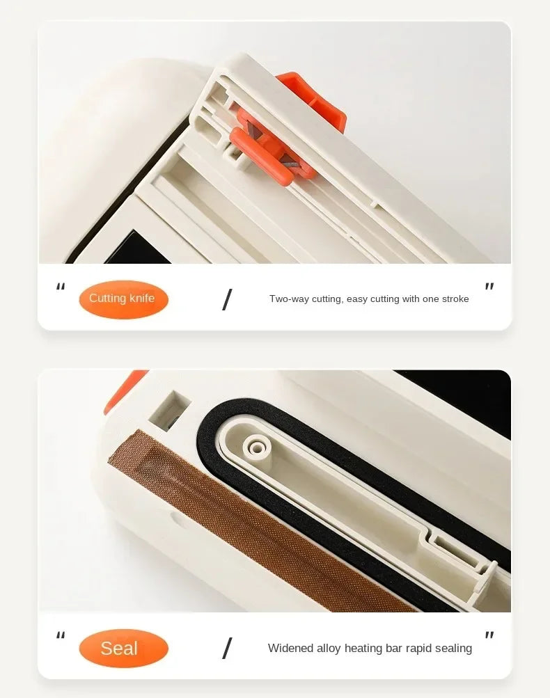 CENRR NEW Electric Vaccum Sealer Dry/Wet Food Packaging Machine Bag Sealing With UV Food Cutter Food Vacuum Packaging Machine