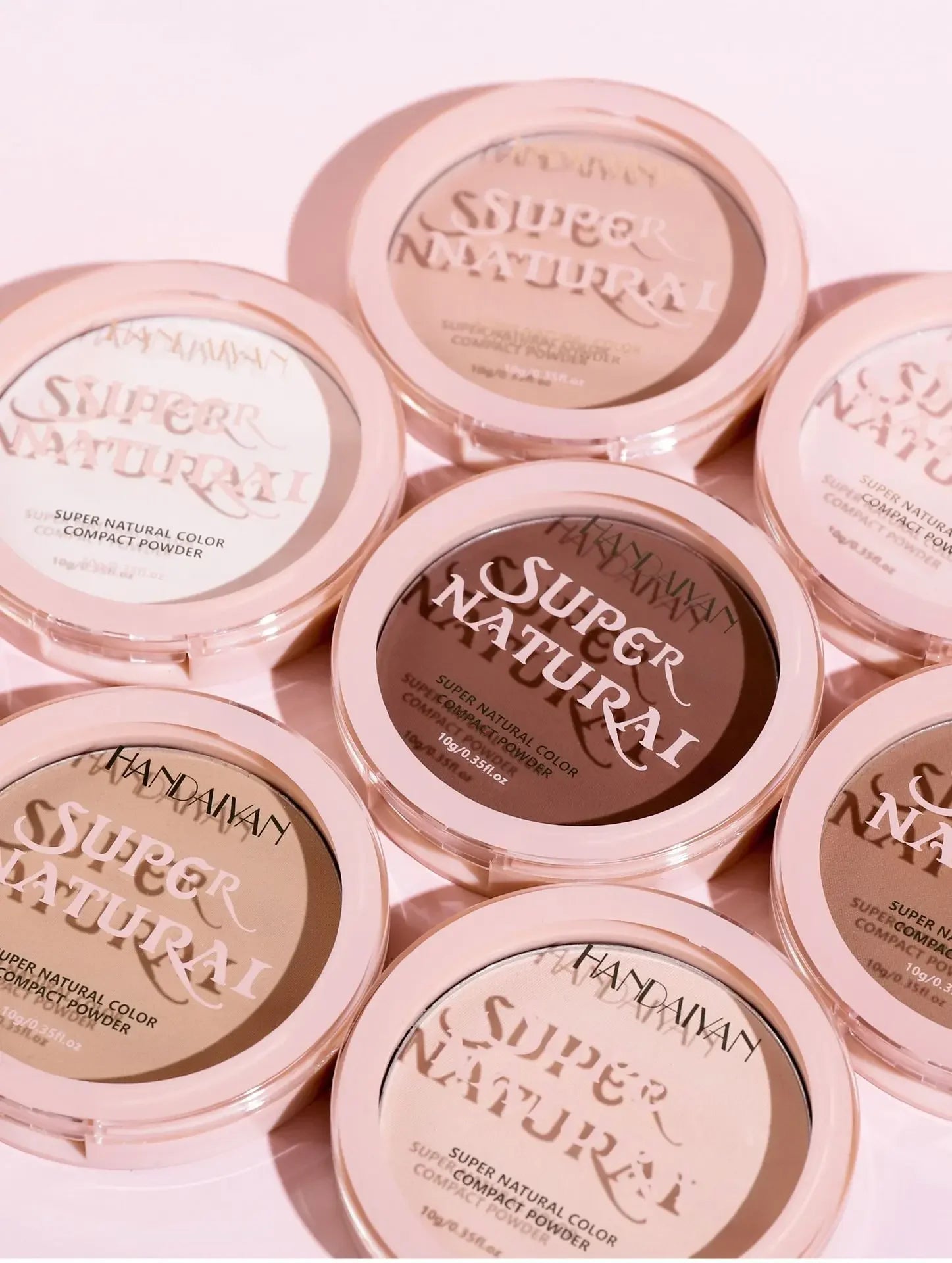 Tidesmit 8 Colors Matte Pressed Powder showing full coverage oil control foundation texture close-up for face makeup