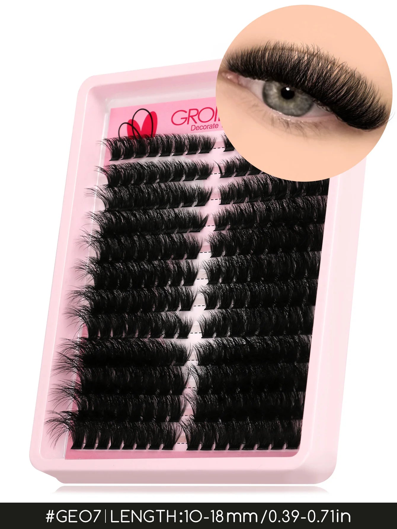 Wispy False Eyelash Clusters - DIY Salon-Quality Cat Eye Set False Eyelashes Lashes Clusters 07 Tidesmit