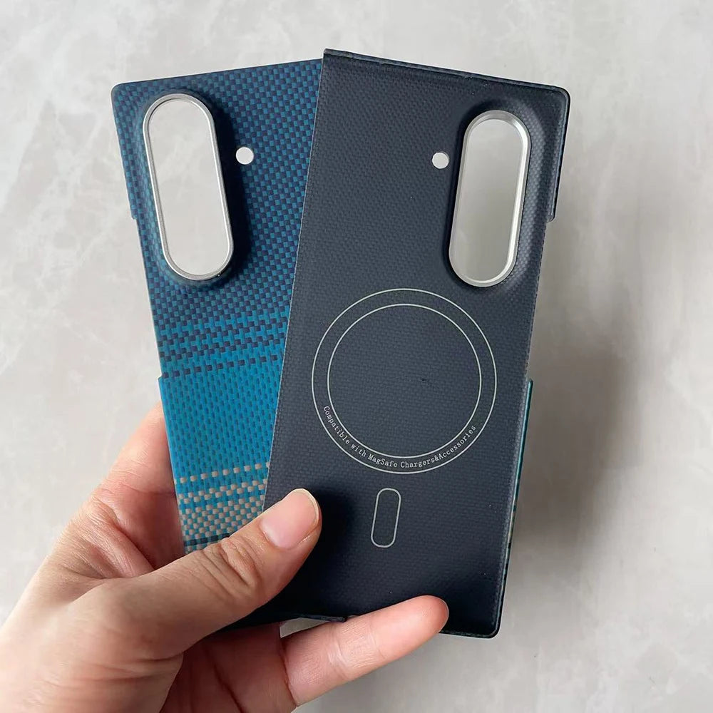 Samsung Galaxy Z Fold 7 Carbon Fiber Case - Slim Magsafe Cover Tidesmit