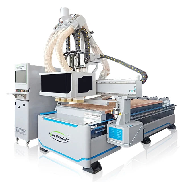 The four-axis side rotating CNC woodworking carving machine is suitable for hollow carving and relief carving with fixed fixture