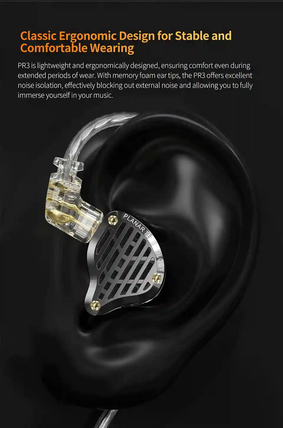 Tidesmit Planar Magnetic Wired Earphones with 13.2mm Driver Tidesmit