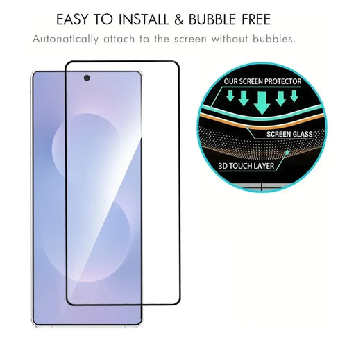 5Pcs Full Cover Tempered Glass for Samsung Galaxy S25 S24 S23 Ultra S22 S21 S20 Plus S23 S24 FE High Definition Screen Protector - Tidesmit