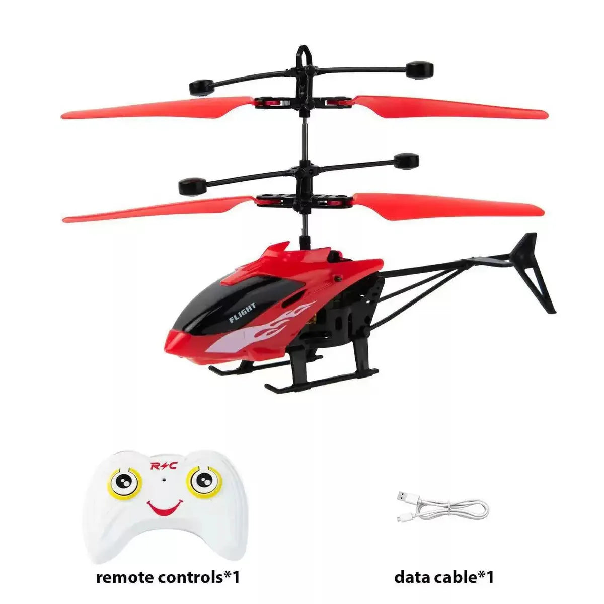 Mini RC Drone for Kids - Rechargeable Remote Control Helicopter Red Tidesmit