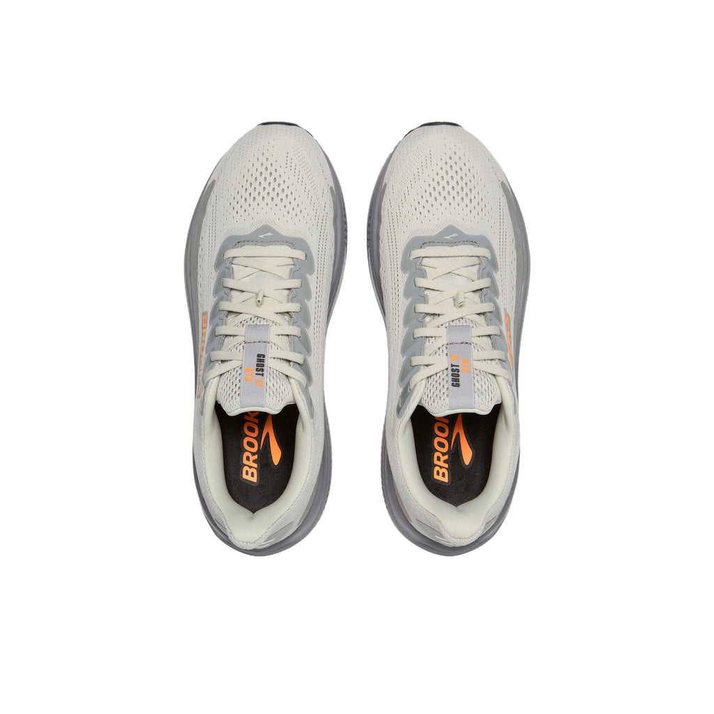 Brooks Ghost 17 Waterproof Running Shoes Men's Gray Orange 110462-1D-022