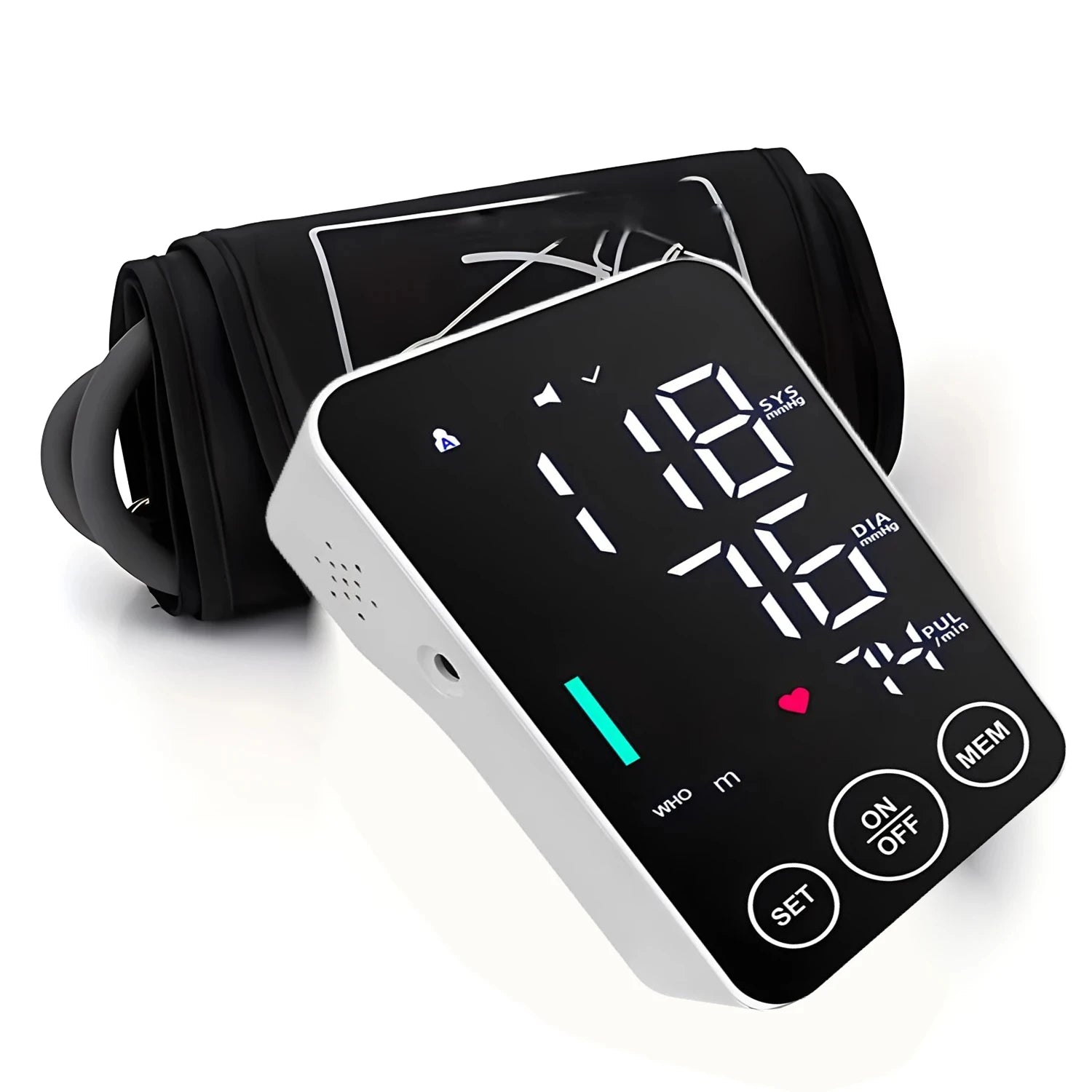 Spanish Voice Medical Digital Lcd Upper Arm Blood Pressure Monitor Cuffs Home Heart Rate Meter Tonometers Large Cuff Automatic