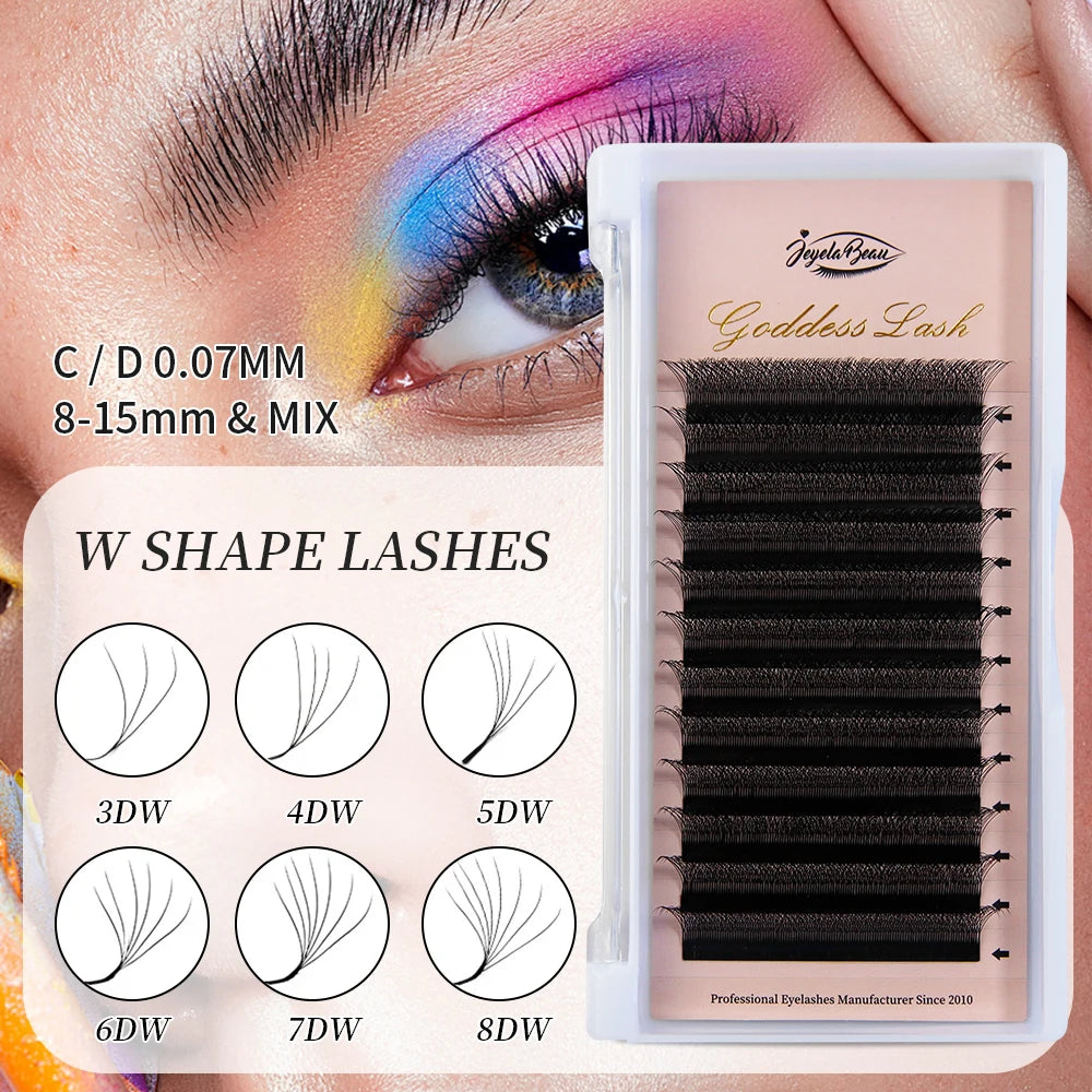 W Style Premade Volume Fans - Professional Faux Lashes by Tidesmit False Eyelashes Tidesmit