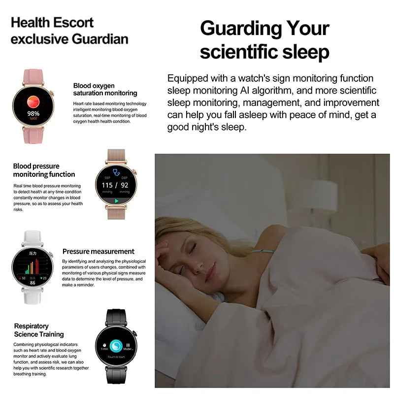 2026 New For Original Watch Mini Women Smartwatch GPS motion trail NFC 466*466 HD Full screen touch Ladies Smartwatch