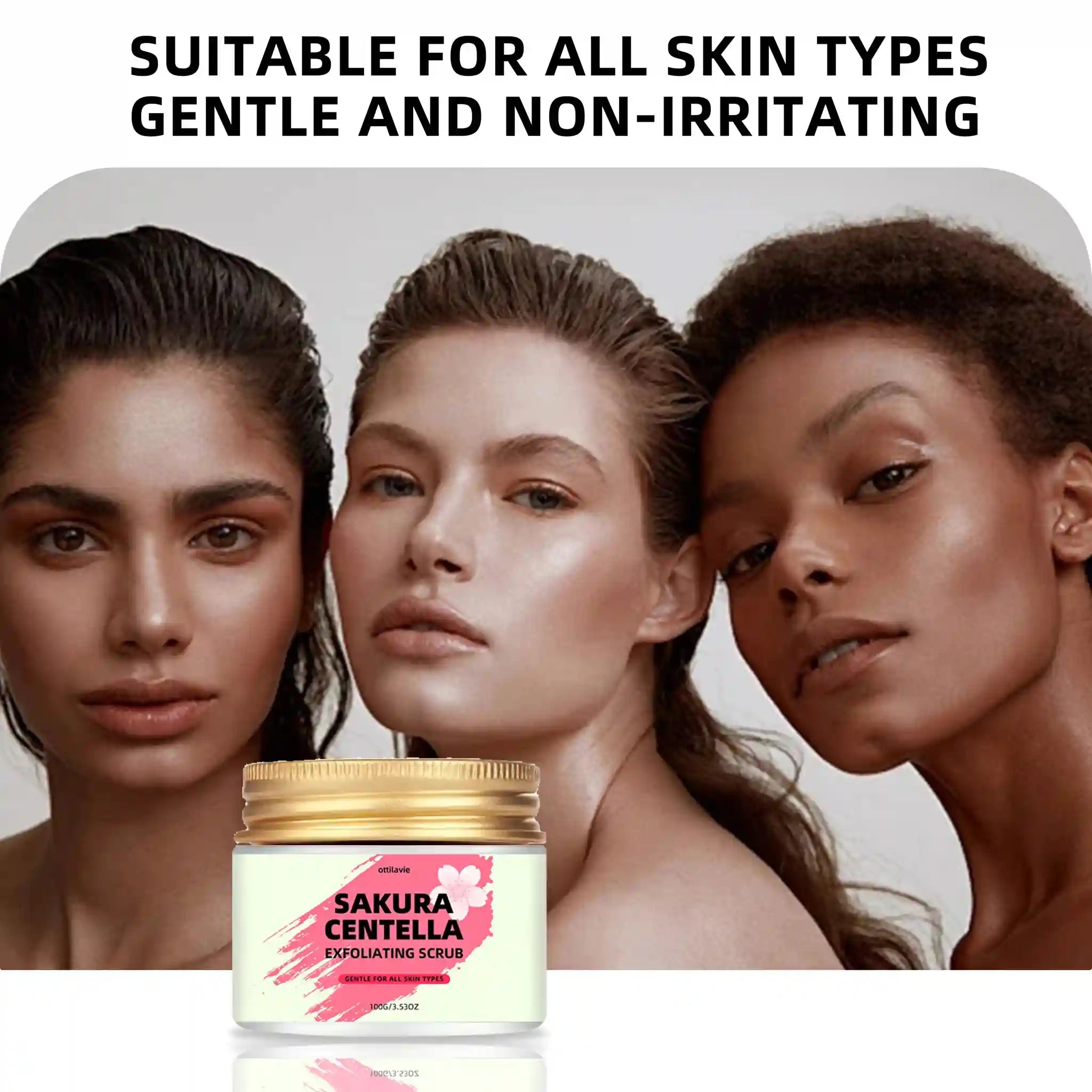 Sakura Centella Exfoliating Scrub 100g-150g - Natural Skin Treatment Scrubs Treatments Tidesmit