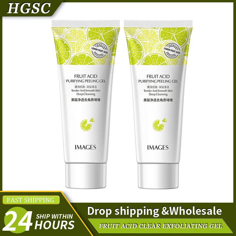 Fruit Acid Peeling Gel for Deep Pore Cleansing - Salon-Quality Skincare Scrubs Treatments Tidesmit