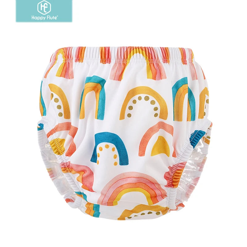 Happyflute Baby Breathable Swimming Pants For Boys And Girls Cartoon Swimming Diaper Comfortable Swimming Nappy Pants For 6-15KG