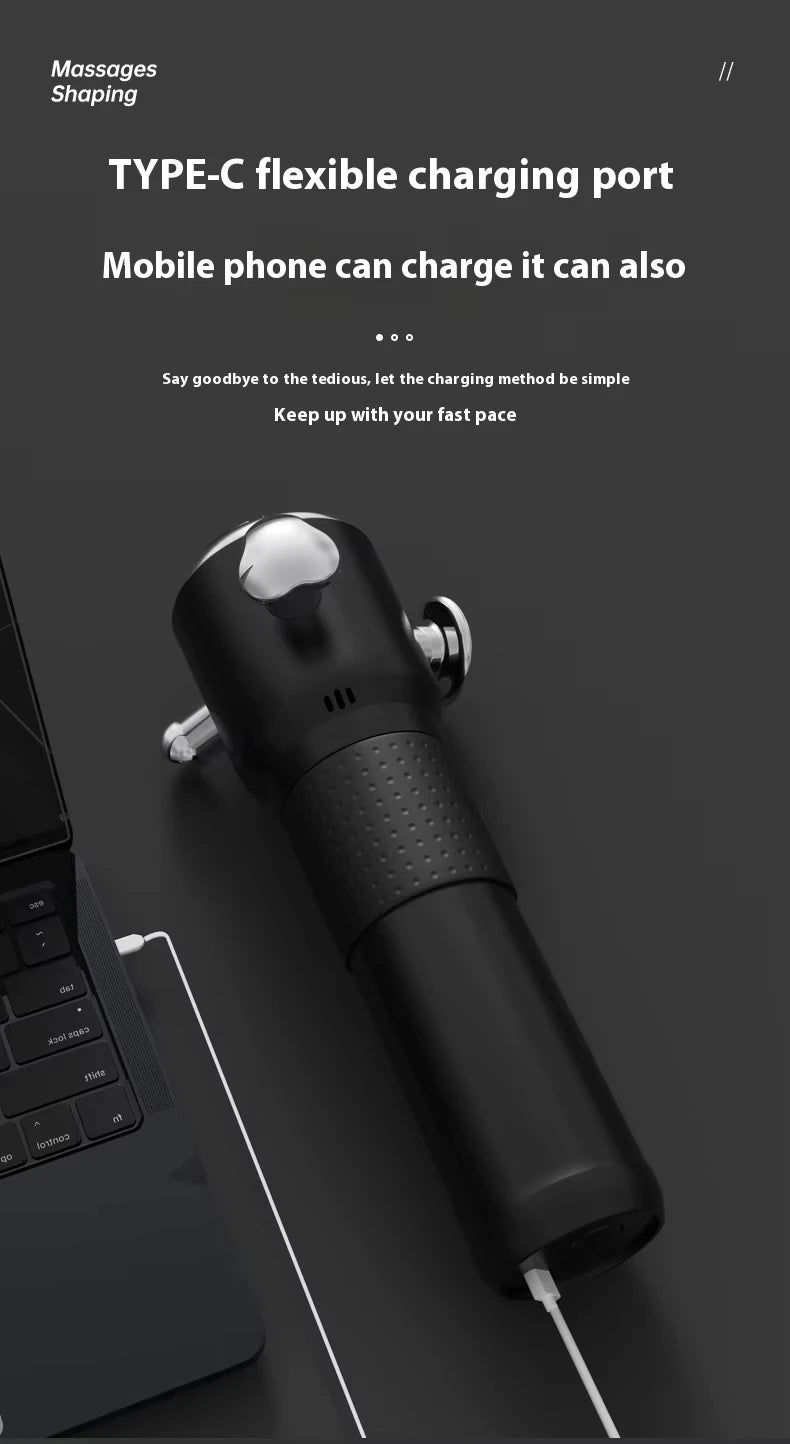Fascia Massage Gun: Portable Metal Deep Tissue Recovery Device Fascia Gun Tidesmit