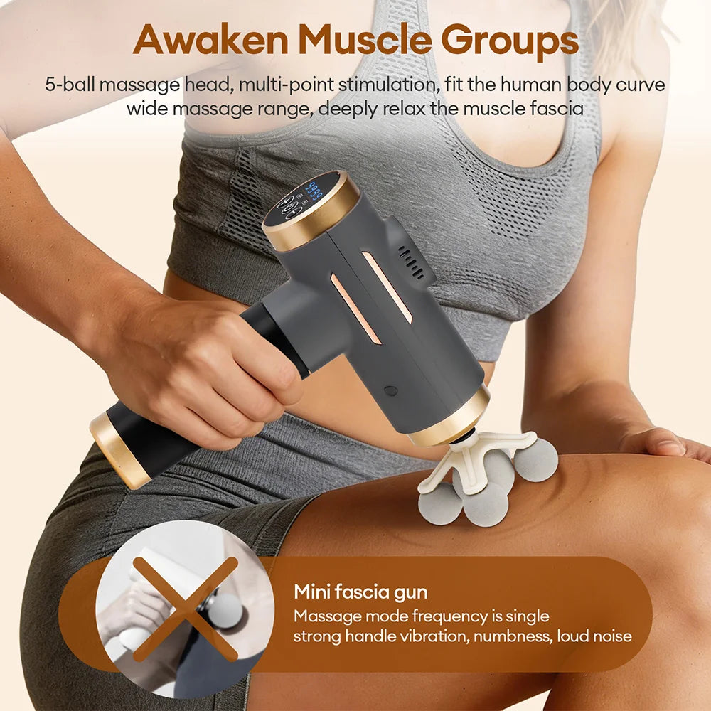 Deep Tissue Massage Gun – 99 Levels – Portable Muscle Recovery Device Back Massage Instrument Tidesmit