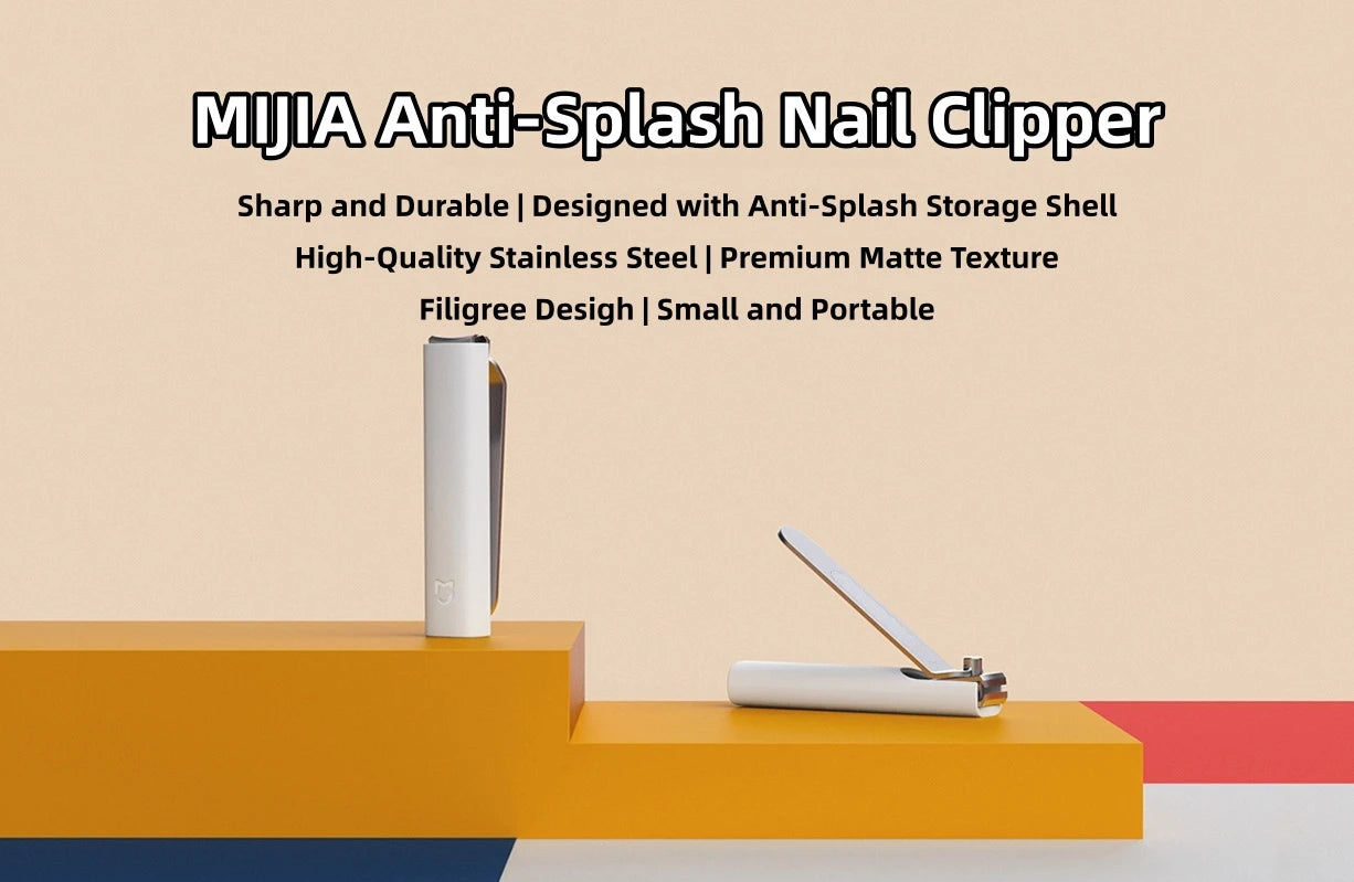 Stainless Steel Nail Clippers with Anti-Splash Case - Tidesmit Tidesmit