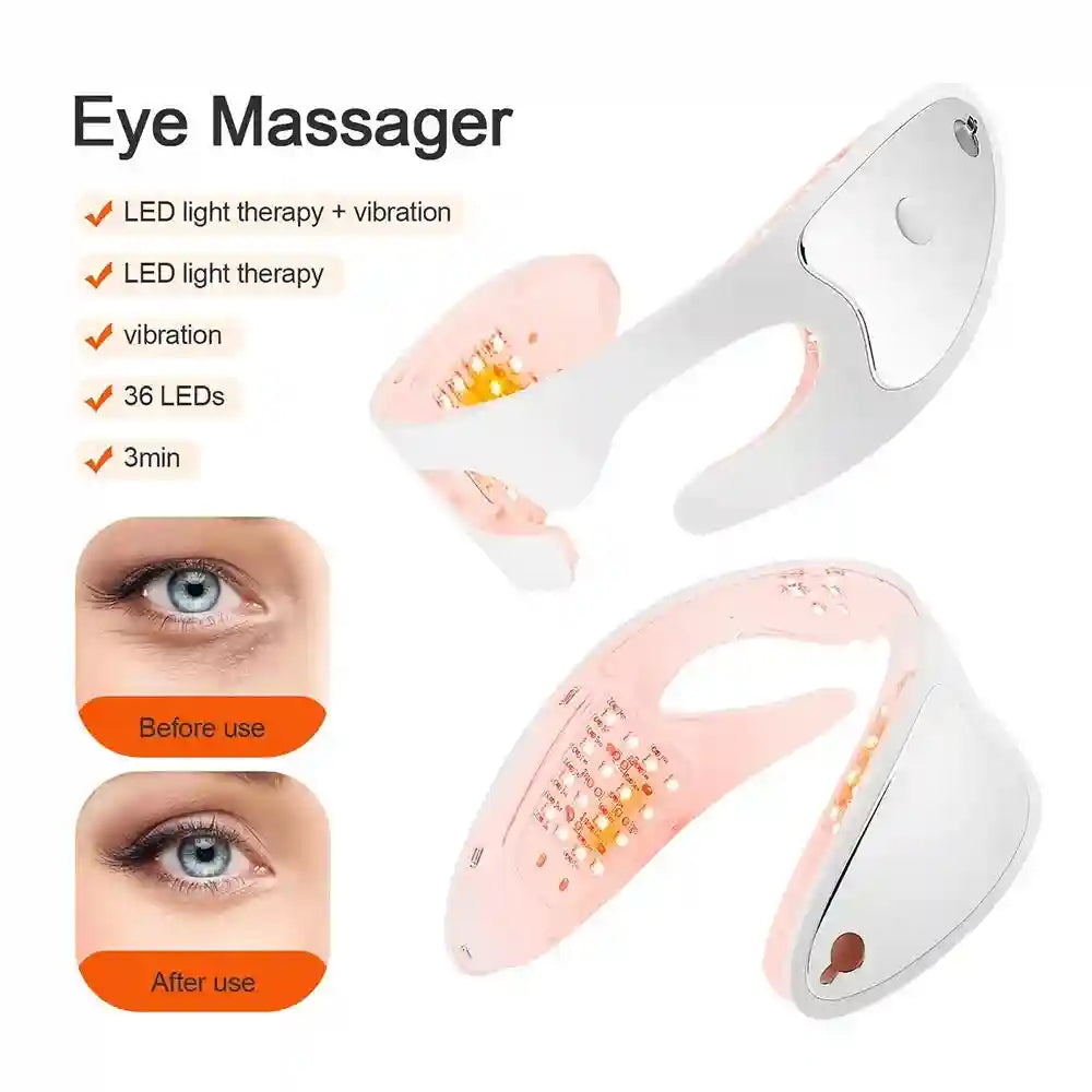 Electric Eye Massager with Red Light Therapy - White | Tidesmit Eye Massage Instrument Tidesmit