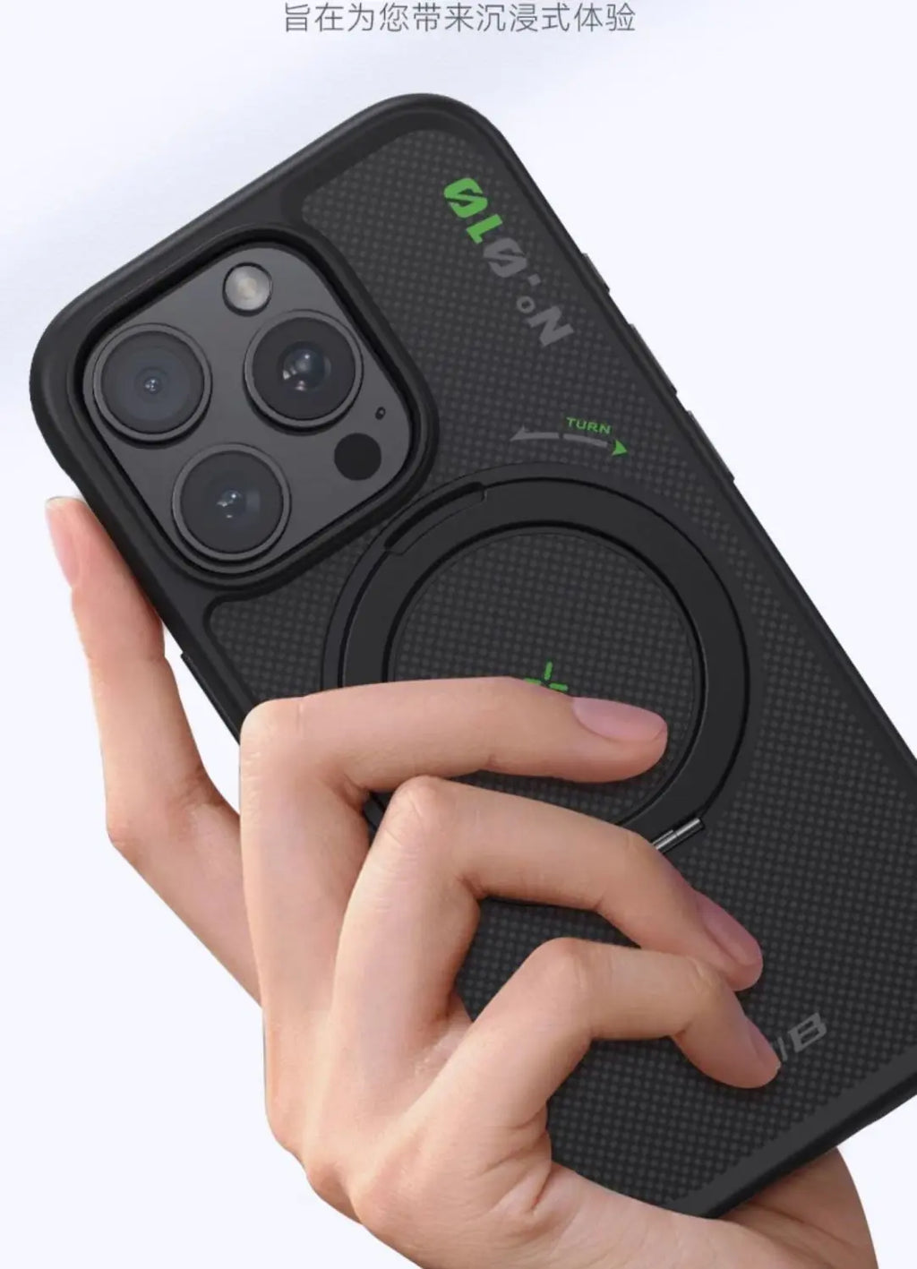 iPhone 17 Pro Max Case Aramid Fiber 360 Ring | Tidesmit Slim Fit Cover Tidesmit