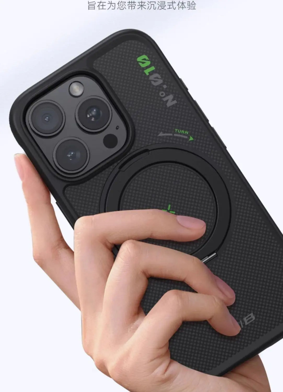 iPhone 17 Pro Max Case Aramid Fiber 360 Ring | Tidesmit Slim Fit Cover Tidesmit